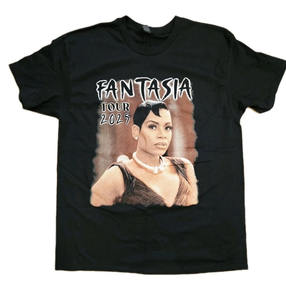 Fantasia Tour 2025 Unisex Black Large T-Shirt Graphic Print